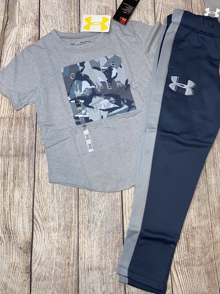 Under Armour Juvenil XS (7) Niñas Never Quit Conjunto Atlético Pantalones Camisa NUEVO Foto 1 de 1