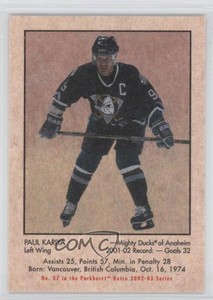 2002-03 ITG Parkhurst Retro Paul Kariya #87 HOF