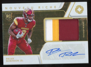 Brian Robinson Jr. 2022 Panini Gold Standard Auto #d /79 FOTL Nouveau Riche