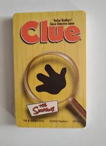 Simpsons Clue 2nd Edition 2002 Card Deck (Weapon/Suspect/Location) Sealed - Picture 1 of 5
