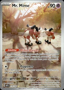 Pokemon Mr. Mime SV: Escarlata y Violeta 151 179/165 Casi Como Nuevo - Imagen 1 de 2