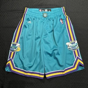 adidas New Orleans Hornets Teal Swingman Jersey Shorts NOLA Vintage Y2K Large L - Picture 1 of 10