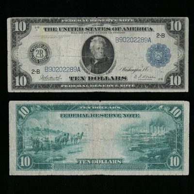 SC 1914 $10 New York, NY FRN Federal Reserve Note Blue Seal (289A) - Image 1 of 4