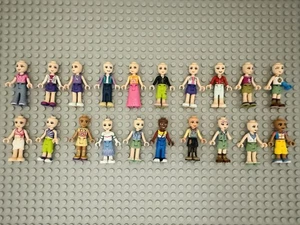 Lot Of 20 Lego Friends Minifigs Male Female No Hairs Or Helmets - Picture 1 of 5