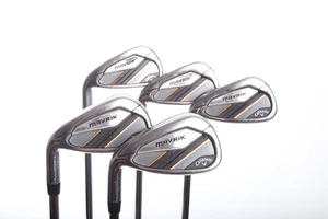 LEFTY Callaway Mavrik Iron Set 6-PW Standard Regular Flex Steel Shaft Very Good - Picture 1 of 9