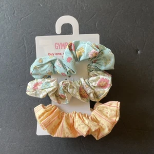 Gymboree Girls NWT New on card Summer Safari Set Of 3 scrunchie One Size N - Picture 1 of 2