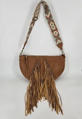 Urban Originals веган кожи бахрома сумка через плечо с двумя ремнями богемное стиль - Изображение 1 из 4