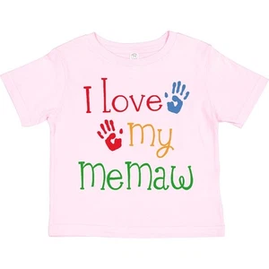 Inktastic I Love My MeMaw Toddler T-Shirt Grandma Grandmother Grandchild Gift - Picture 1 of 8