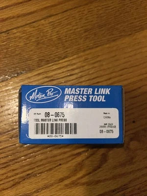Herramienta de prensa Master Link de Motion Pro Inc. nueva en paquete MP parte # 08-0675 Foto 1 de 4