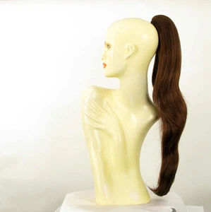 Cola de caballo postizo mujer longo 70cm cobre de color marrón oscuro 5/31 - Imagen 1 de 7