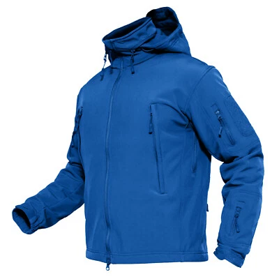 Tacvasen Men's Waterproof Soft Shell Jacket Outdoor Work Windbreaker Hiking Coat - Image 1 of 4