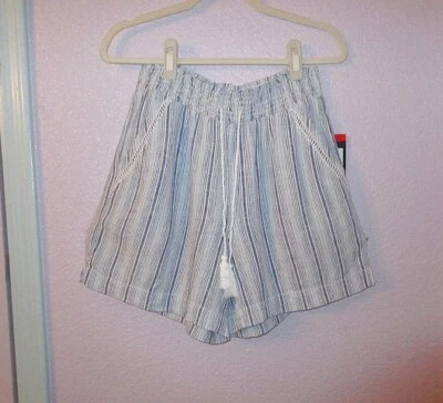 Pantalones Cortos Briggs Mezcla de Lino Talla M Bolsillos Tiro Alto Pierna Ancha Crochet Nuevos con Etiquetas Foto 1 de 4