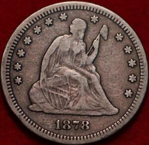 1878 Philadelphia Mint Silver Seated Liberty Quarter