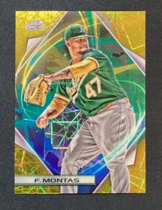 2022 Topps Cosmic Chrome Gold Interstellar Refractor /50 Frankie Montas #149 - Picture 1 of 3