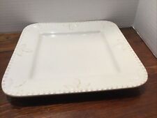 Signature Sorrento square dinner plate Ivory excellent condition!