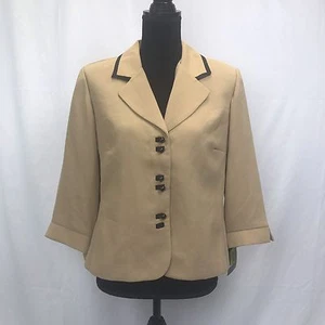 Blazer Studio 1 Pequeño Nuevo con Etiquetas Beige con Botones Damas 14P - Imagen 1 de 7