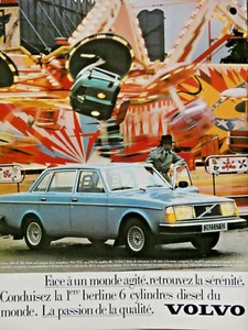 PUBLICITÉ DE PRESSE 1979 AUTOMOBILE VOLVO BERLINE 6 CYLINDRES DIESEL - FÊTE - Foto 1 di 1