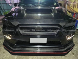 Cubierta de malla de malla delantera para parrilla delantera OE de carbono 15-17 Subaru Impreza VAB VAF STI WRX - Imagen 1 de 13