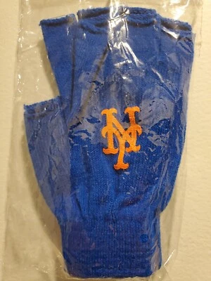 Guantes sin dedos de los Mets de Nueva York con licencia MLB utilitario equipo de trabajo logotipo béisbol Mets de Nueva York Foto 1 de 2