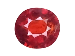 1.76 CTS Rojo Naranja Natural Espesartita Granate Corte Ovalado Piedras Preciosas Sueltas - Imagen 1 de 3
