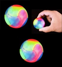 (2) Light Up Smooth Ball Bouncing Flashing Sensory Fidget Autism Special Needs