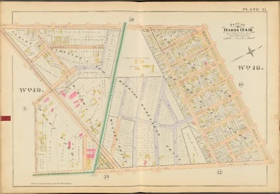 1888 MONROE COUNTY NY ROCHESTER COLLEGE AV TO CENTRAL PARK ATLAS MAP - Image 1 of 3