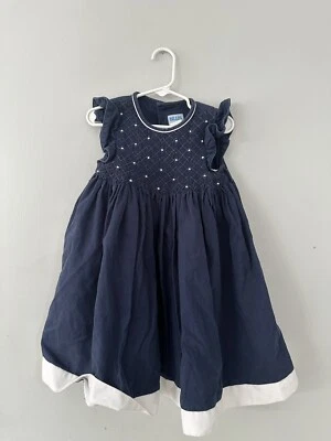 Luli & Me со сборками платье темно-синий бутик Sz 3T - Изображение 1 из 4