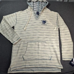 Norris Lake Tennessee Marina Casual Hoodie Sweatshirt Large Striped V Neck New - Picture 1 of 11