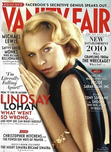 Vanity Fair Magazine Lindsay Lohan Frank Sinatra New Establishment Sarah Palin - Picture 1 of 12