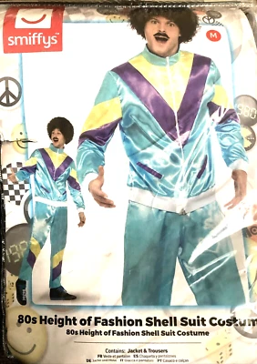 Disfraz Traje Smiffys Años 80 Altura de Moda Concha, Azul (Talla M) Foto 1 de 2