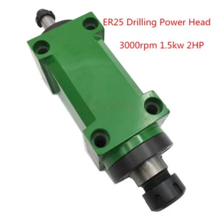 2HP ER25 Spindle Head Unit 3000rpm Drilling Power Head For CNC Drilling Cutting - Picture 1 of 8