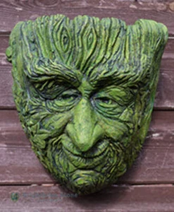 Grüner Mann Wand Pflanzgefäß 'Alter Roggen' STEIN Garten Ornament 25cm/10"H + GRATIS GESCHENK! - Bild 1 von 8