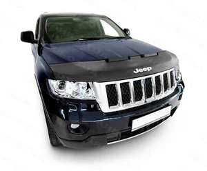 HOOD BRA + LOGO fit JEEP GRAND CHEROKEE WK2 2010-2021 BRA DE CAPOT + BADGE - Imagen 1 de 2