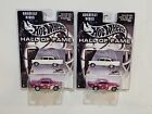 2 Hot Wheels Greatest Rides '57 Chevy Pink With Flames RR's MINT NEW OLD STOCK 