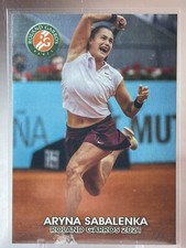 2021 ARYNA SABALENKA FRENCH OPEN Tennis card 1/100 Roland Garros  GS CHAMPION