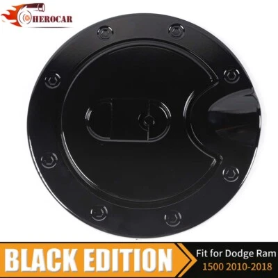 🌟 For 2009-2018 Dodge Ram 1500 2010-2019 2500-5500 MATTE BLACK Gas Door COVER - Image 1 of 4