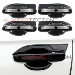 Gloss Black Door Handle + Bowl Set Cover Trim For Honda CR-V CRV 2023 2024 - Picture 1 of 8