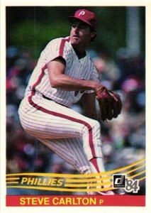 STEVE CARLTON 1984 Donruss #111  FREE SHIPPING B10R4S29P12