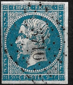 1854 FRANCE S#15 ALGERIA"3710"ERROR🔥or Unknown Forgery?toCHEAT PostService RR🔥 - Picture 1 of 6