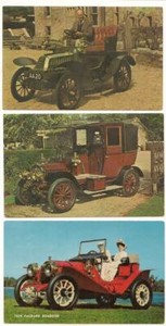 3 Vintage Automobile  PC;1903 DE Dion Bouton; 1908 Unic Taxicab; 1908 Packard