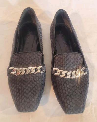 Mocassini Alexander McQueen donna 36 fruste morbide pelle scamosciata pelle scamosciata