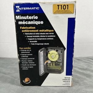 Interruptor de tiempo mecánico Intermatic reloj motor 120V 60Hz polo único T101 nuevo en caja - Imagen 1 de 8