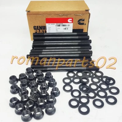 Cummins 24v 247-4202 Diesel Cylinder Head Stud Kit For 1998-2018 Dodge 5.9L 6.7L - Изображение 1 из 4
