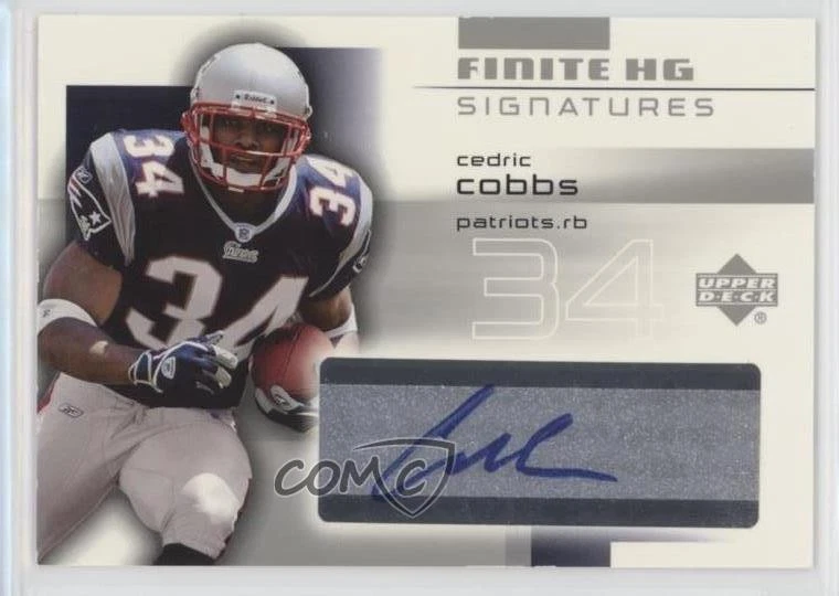 2004 Upper Deck Finite HG Signatures Cedric Cobbs #FS-CE Rookie Auto RC - Image 1 of 2