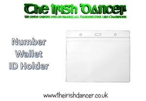 IRISH DANCING NUMBER HOLDER / FREESTYLE DANCE COMPETITION NUMBER HOLDER/WALLET - Picture 1 of 1