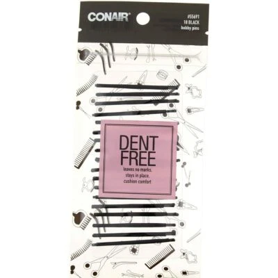 5 set of Conair Dent Free Bobby Pins, Black, 18 Ct Each Total 90 Pins - Image 1 of 2