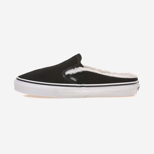 suede fleece slip on vans