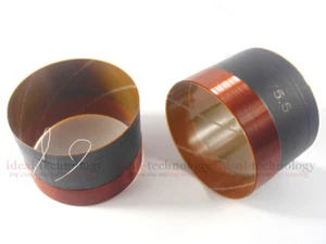 2 Stück 75,5 mm Audio Bass Lautsprecher Schwingspule Subwoofer Tieftöner Sound 2 Schichten - Bild 1 von 5