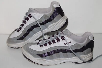 Dexter Bowling Shoes, #B4400-3, Gray/Purple, Leather, Women's US Size 10 - Image 1 of 4