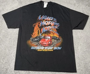 Camiseta Negra De Colección Años 90 Disney MGM Studios Extreme Stunt Show Talla XL USADA EN EXCELENTE ESTADO - Imagen 1 de 6